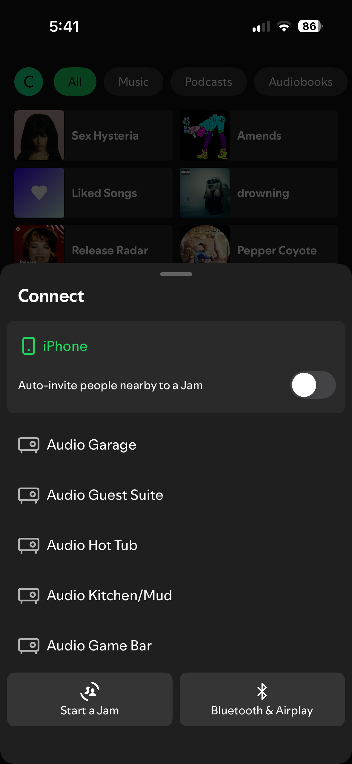 Spotify Receiver List
